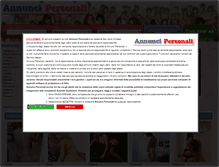 Tablet Screenshot of annuncipersonali.net